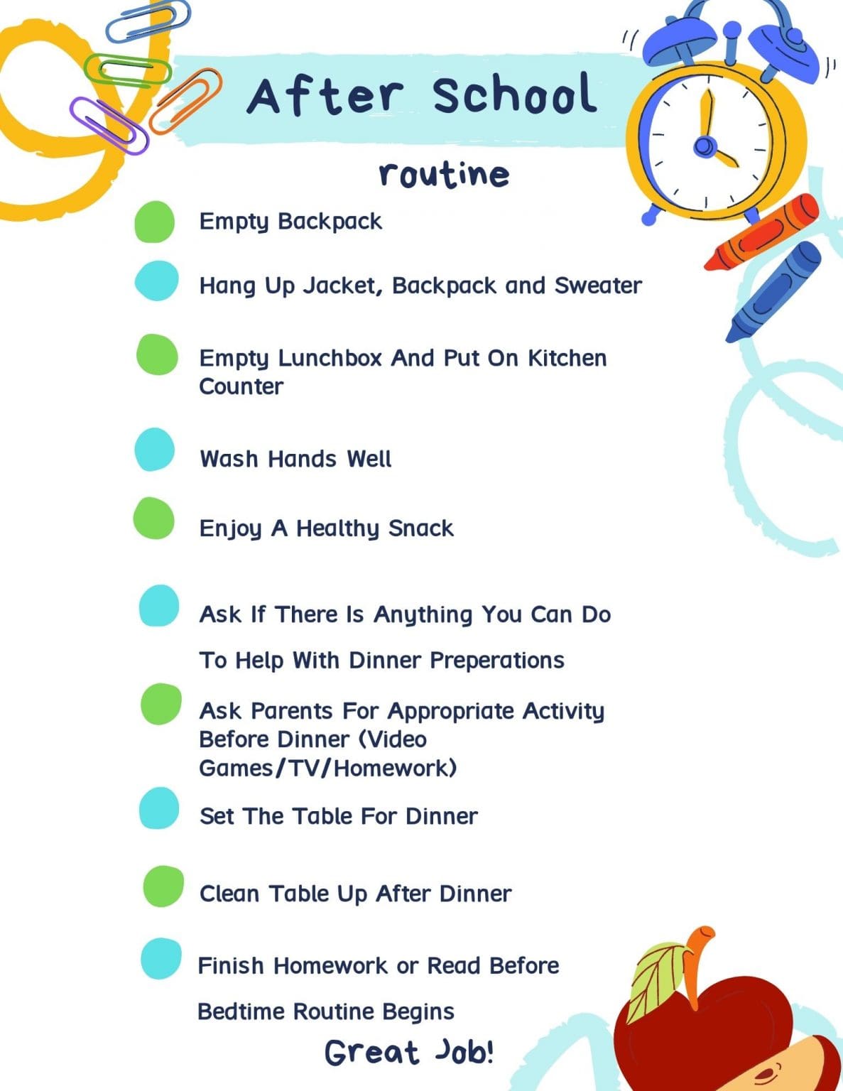 after-school-routine-for-kids-to-manage-meltdowns