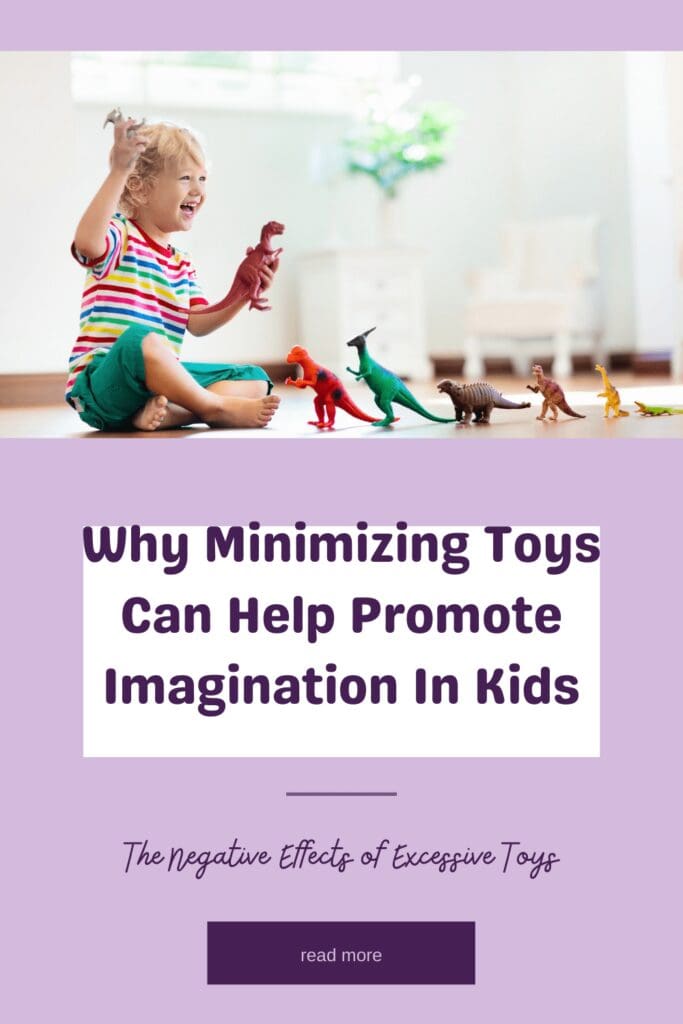 Looking for ways to promote your child's imagination and creativity? Check out our latest blog post on why minimizing toys can help and how to do it. With practical tips for parents, you'll learn how to create a more fulfilling play experience for your child and foster their cognitive and physical development. Say goodbye to overstimulation and hello to quality playtime with a minimal number of toys. Pin it now and start promoting healthy play for your little ones!