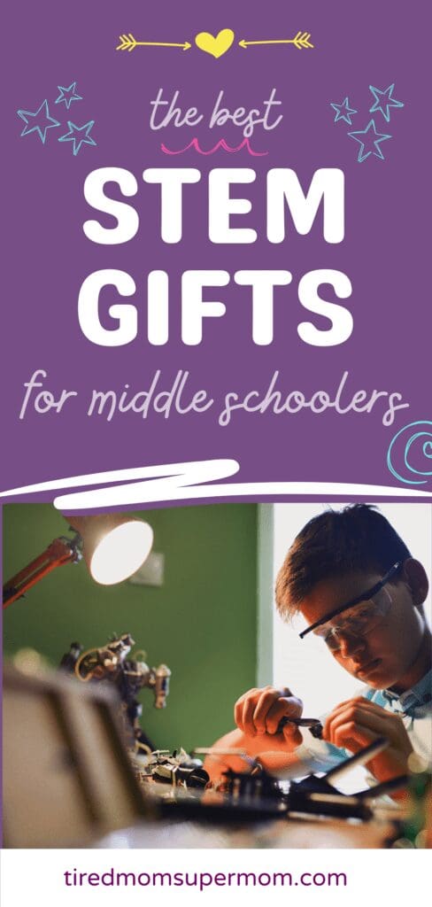 Looking for the perfect STEM gift for your middle schooler? Check out our top picks for the best engaging STEM gifts for middle schoolers. From robotics kits to coding games, these gifts will spark their curiosity and inspire their love for science, technology, engineering and math. #STEM #giftsforkids #middleschoolers #science