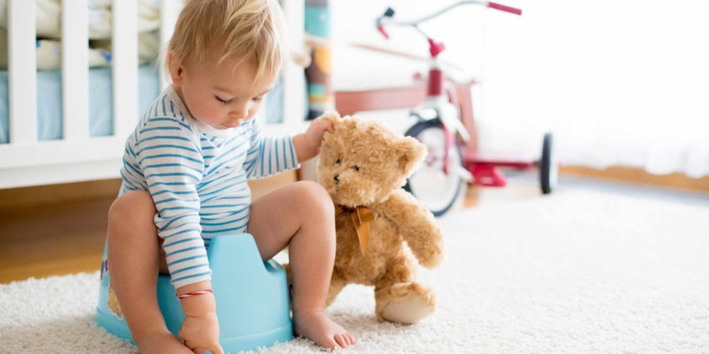 Toddler wearing organic toddler underwear