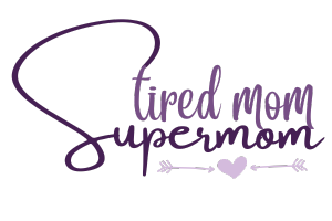 tired mom supermom logo