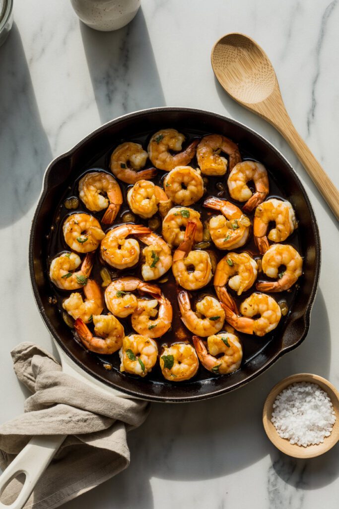 Honey Garlic Shrimp Skillet