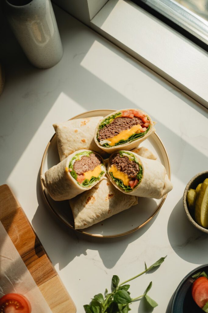 Cheeseburger Wraps