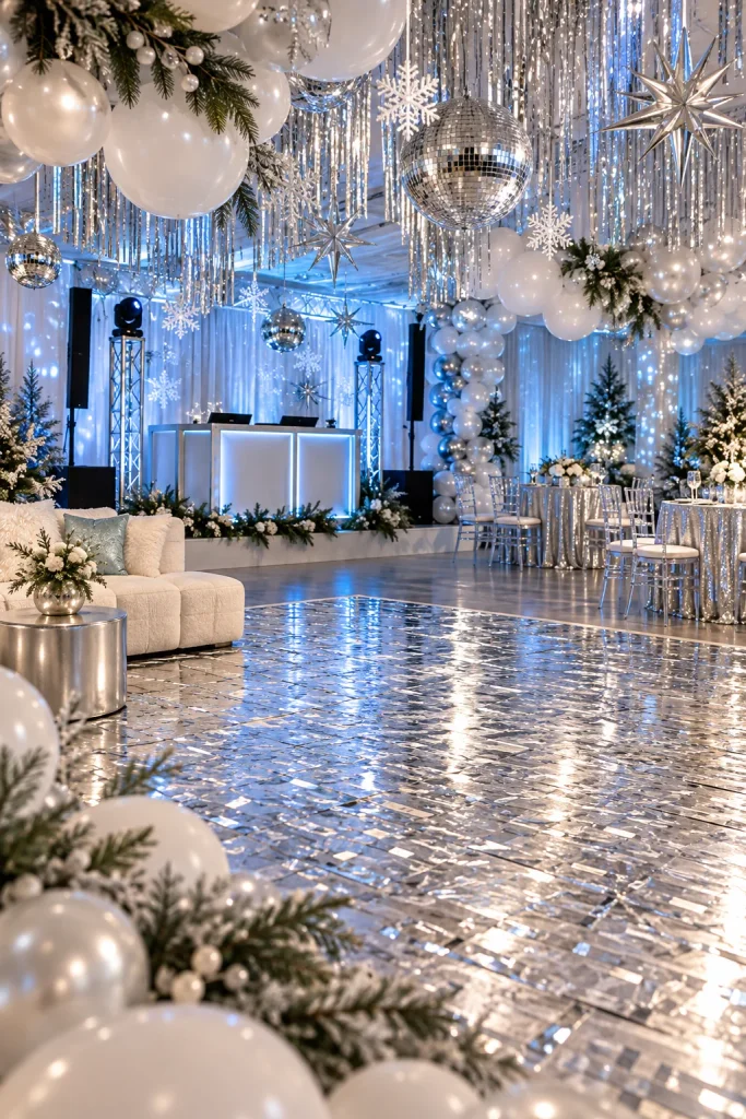 Teens dressed up for a winter formal photo shoot