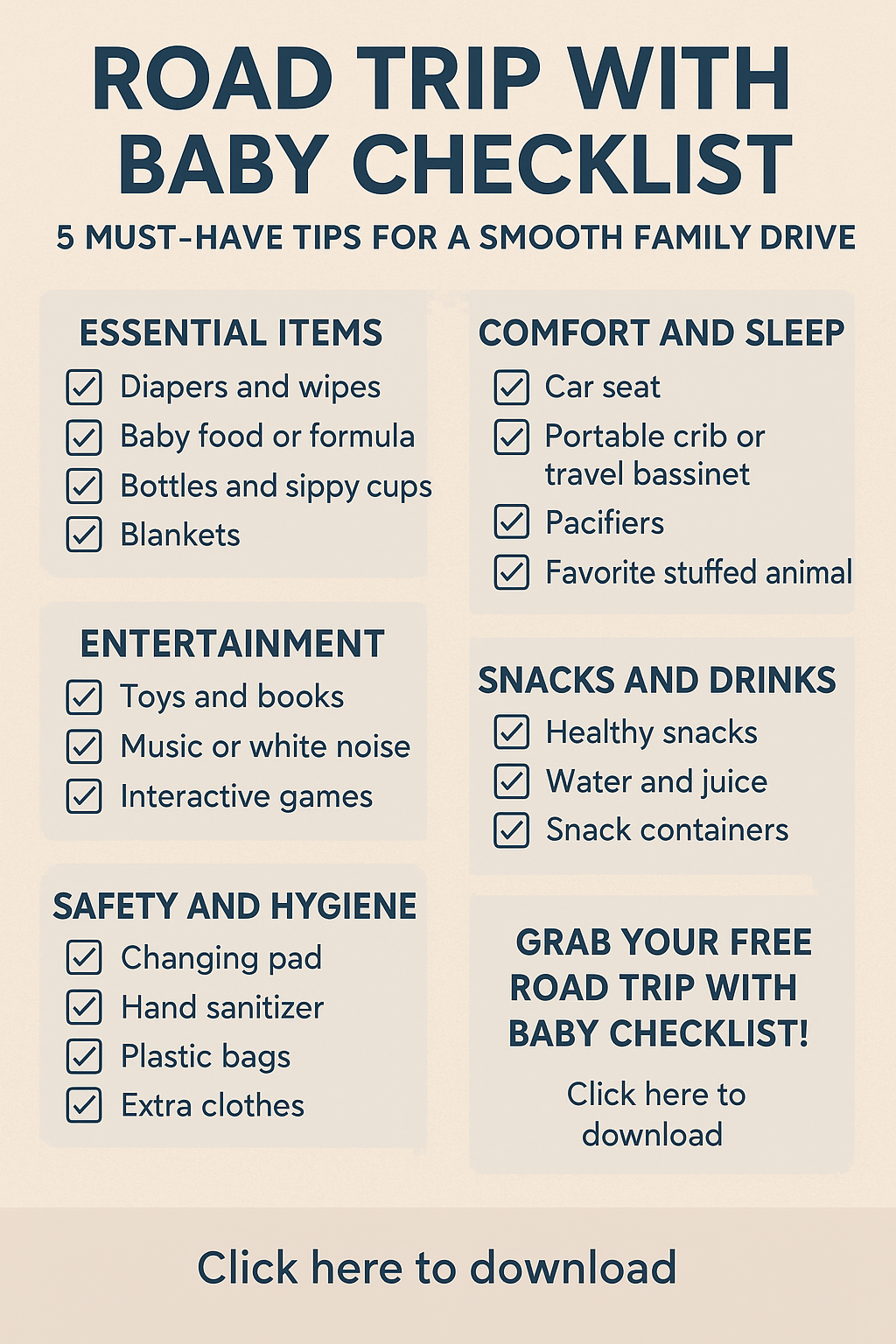 Road Trip with Baby Checklist: 5 Must-Have Tips for a Smooth Family Drive