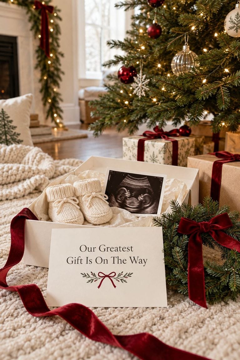 Adorable Christmas Pregnancy Announcement Ideas