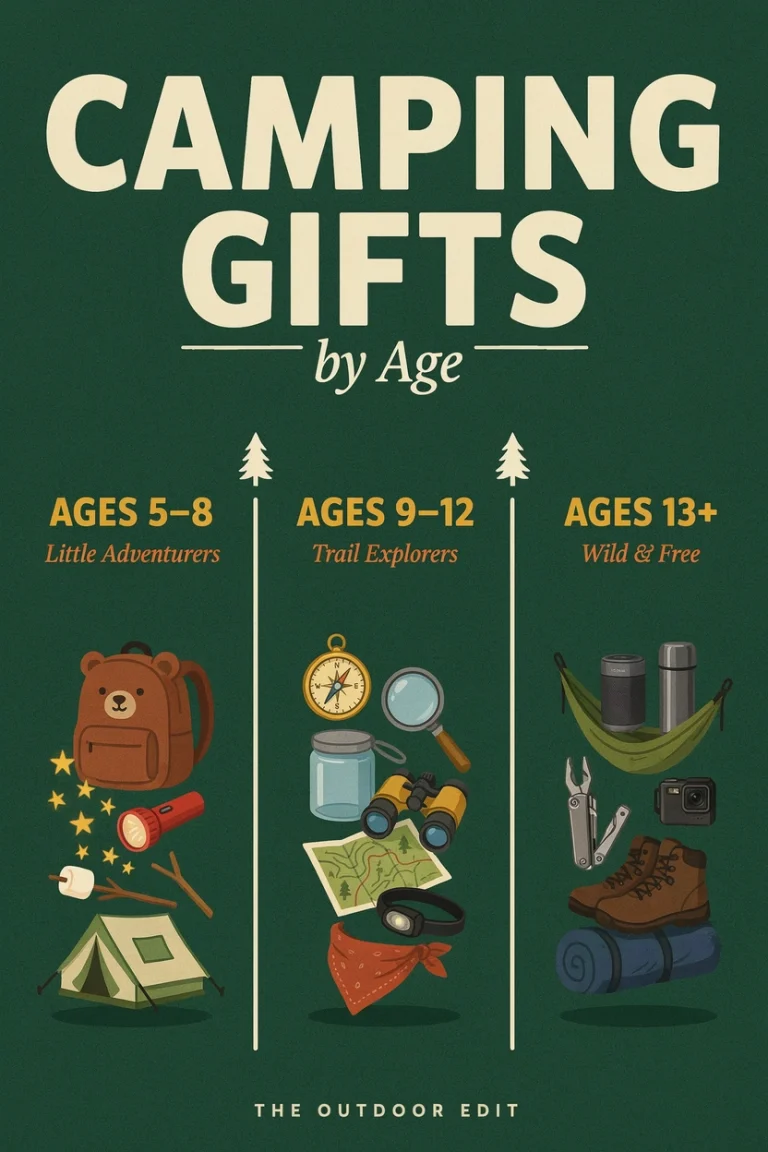 Discover camping gifts organized by age and camping style. Headlamps, sleeping bags, binoculars, and more that solve real camping problems. Complete guide with budget options.
