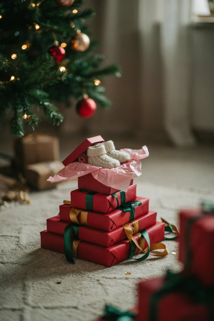 Nested gift boxes opened one inside another with pink tissue paper in the smallest box