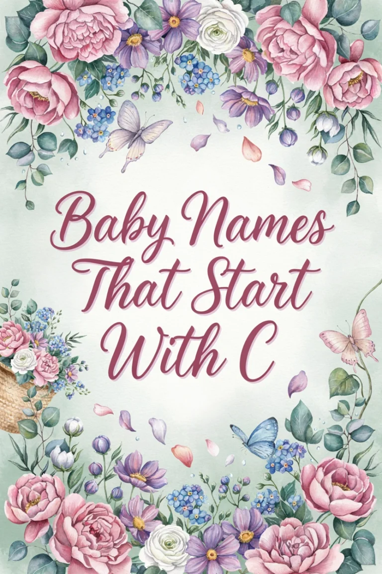 60 Baby Names That Start With C (Boy, Girl & Unisex Picks)