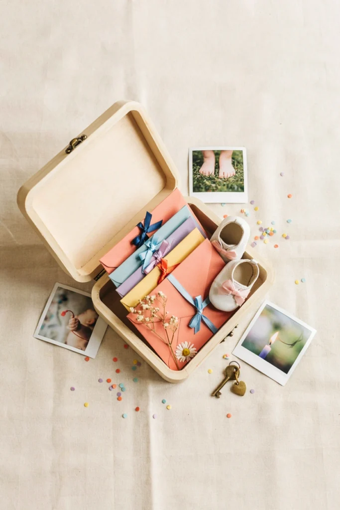 Sealed envelope labeled Open on your 18th birthday resting beside a small stack of similar envelopes