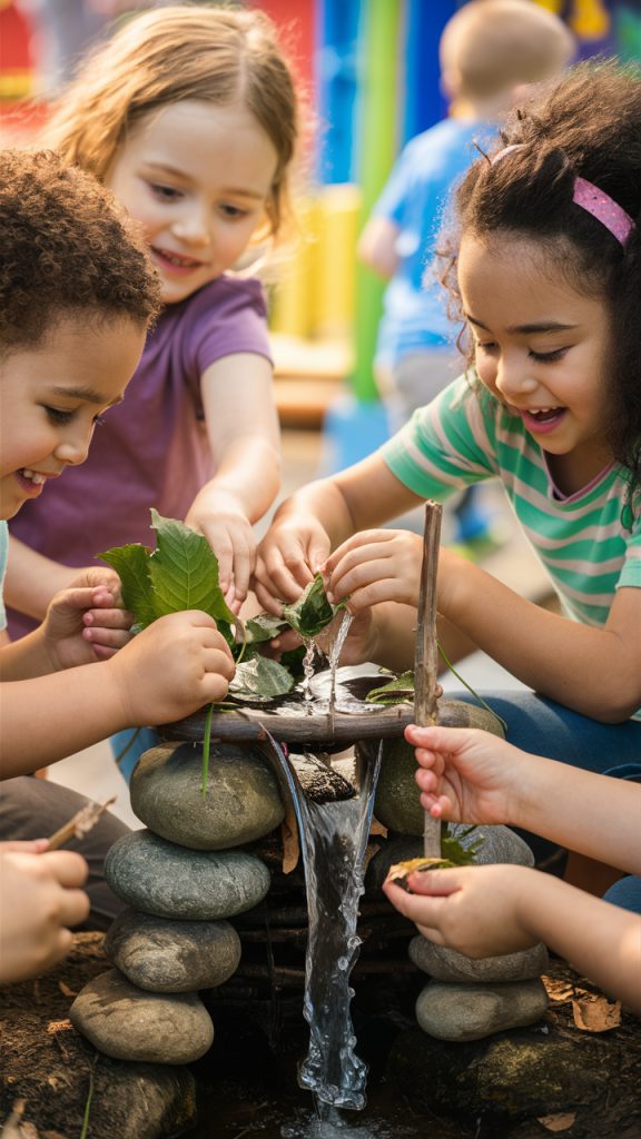 Kids doing science 