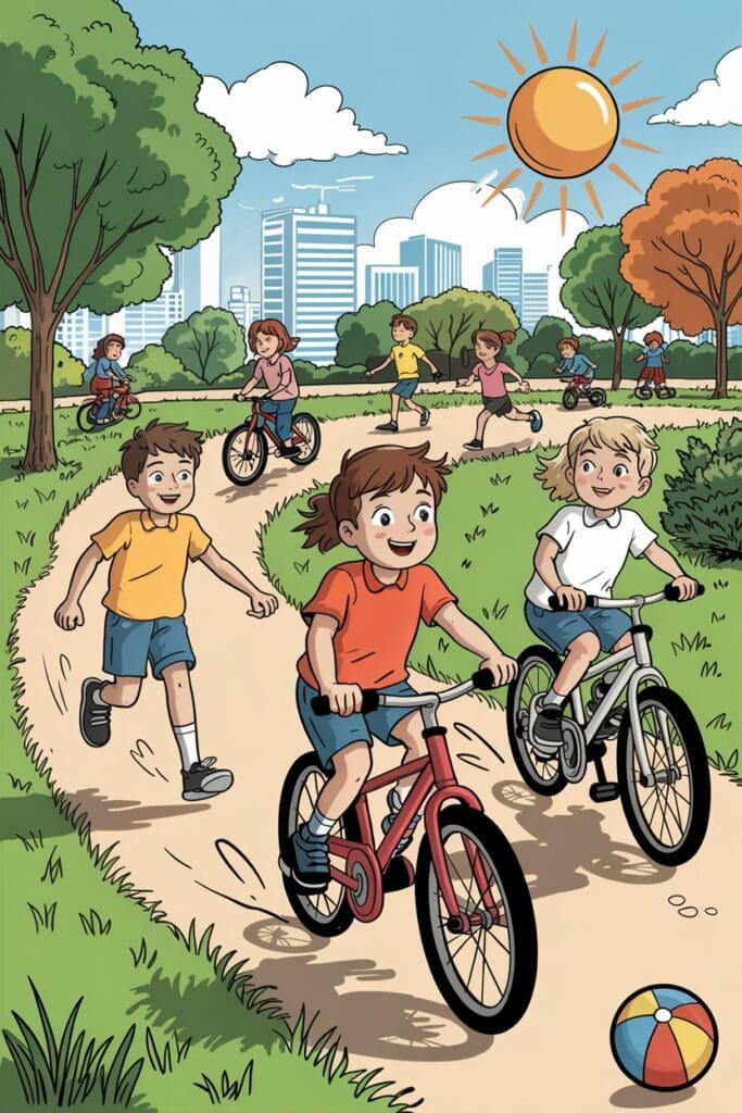 outdoor play for kids, limiting screen time for children