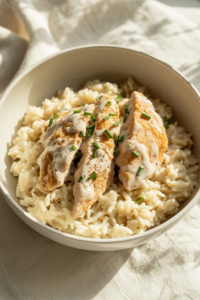 Creamy Ranch Chicken & Rice