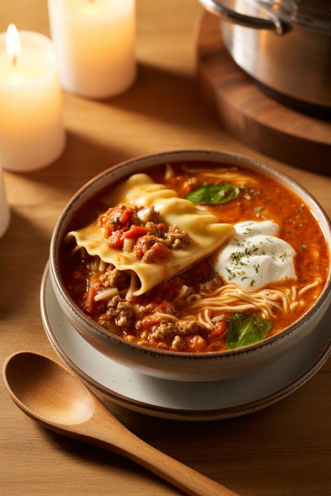 Slow Cooker Lasagna Soup
