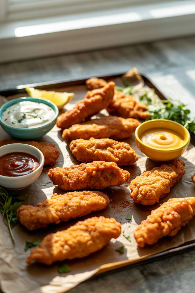 Crispy Sheet Pan Chicken Tenders