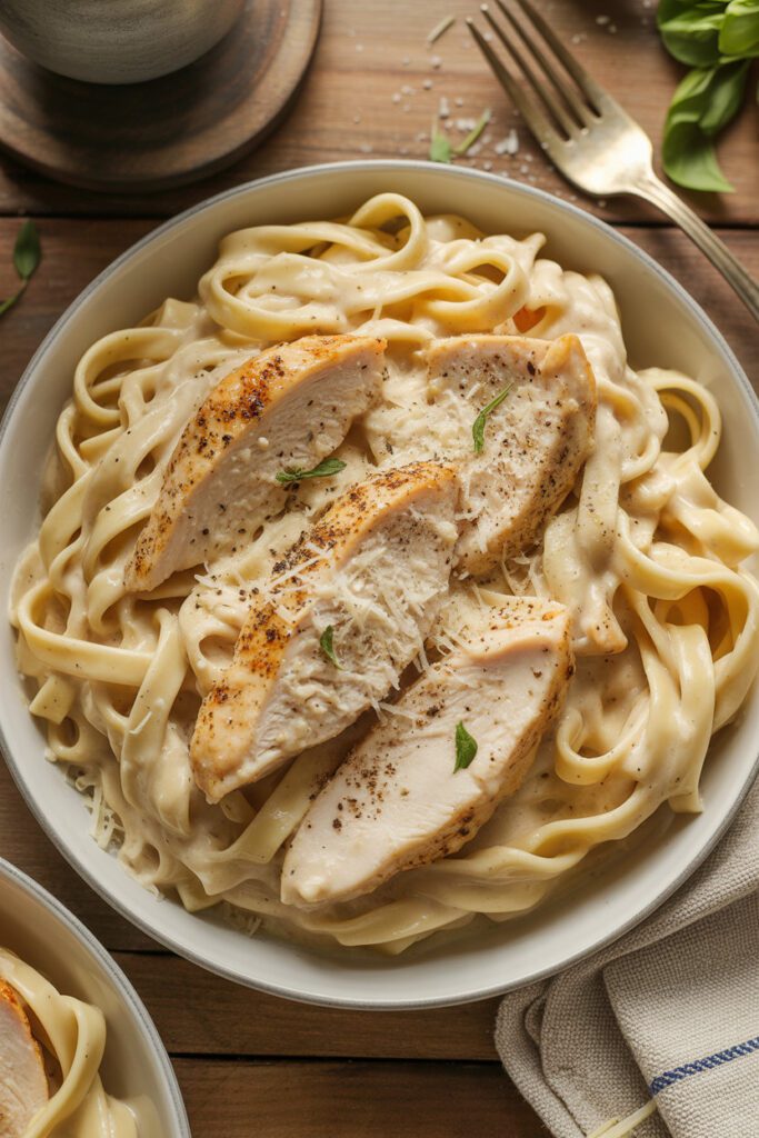 Creamy Chicken Alfredo Pasta