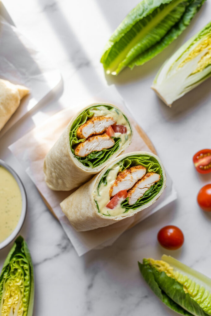 Chicken Caesar Wraps