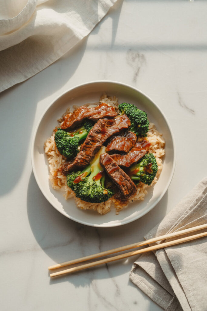 Beef and Broccoli Rice Bowls