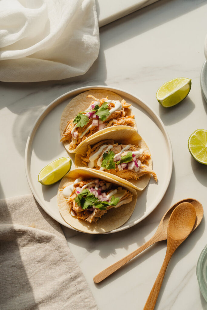 Shredded Rotisserie Chicken Tacos