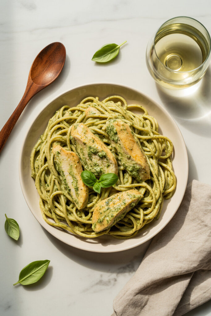 Creamy Pesto Chicken Pasta