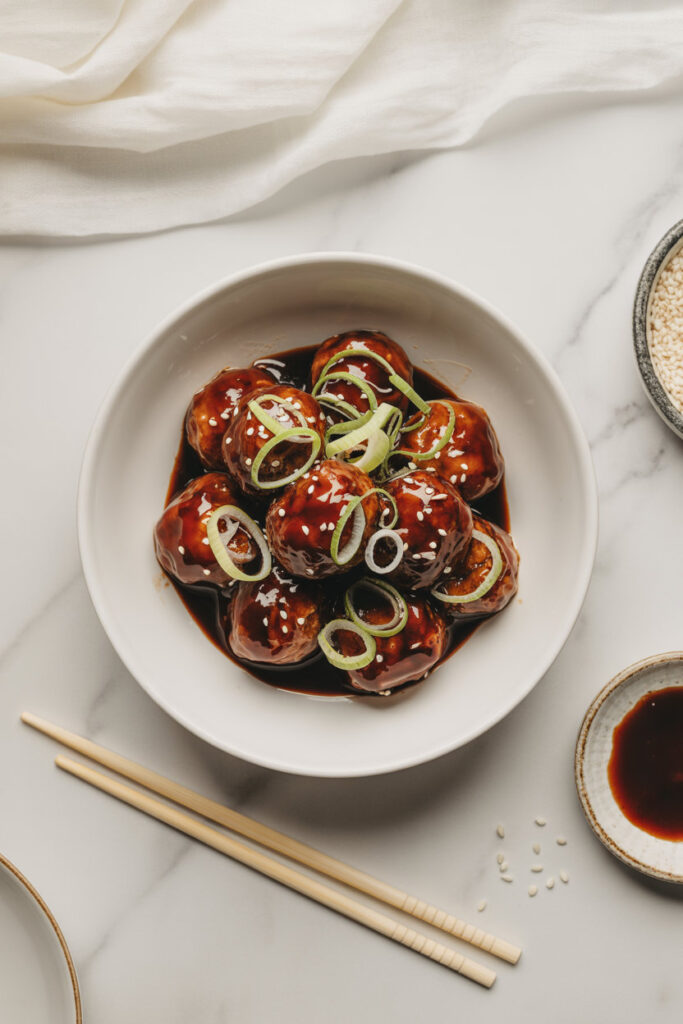 Teriyaki Meatballs (Freezer Shortcut)