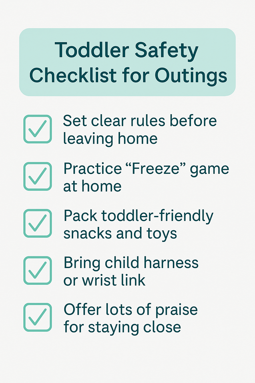 toddler keeps running away from parents - Printable Toddler Safety Checklist for parents whose toddler keeps running away — simple tips to keep toddlers close and safe during outings.