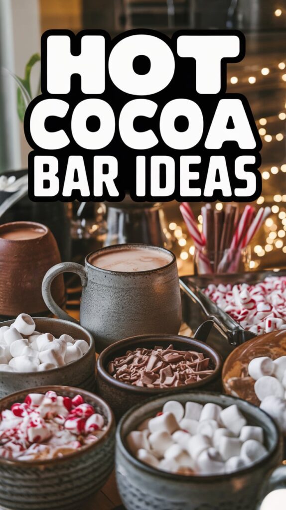 hot cocoa bar ideas pin 