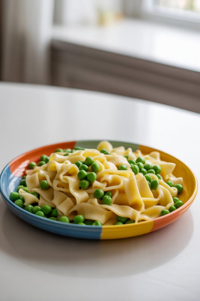 One-Pot Buttered Noodles with Peas