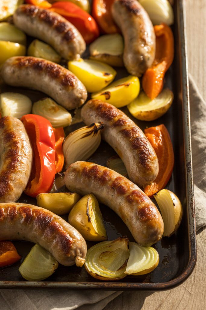 Sausage & Veggie Sheet Pan (Veggies Optional)