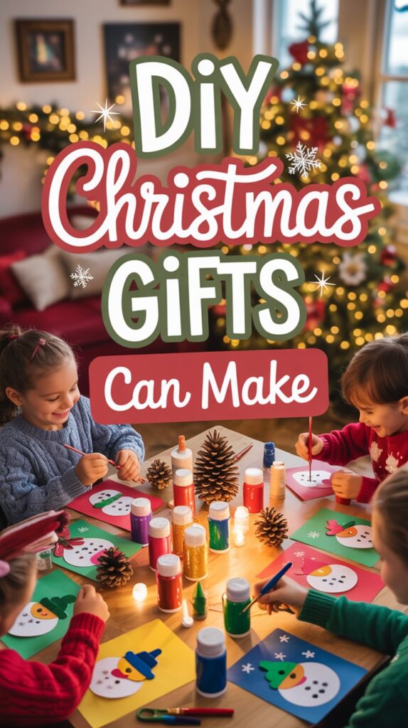 christmas gifts kids can make pinterest pin 1