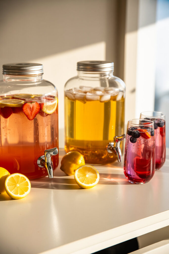 Bright & Cheerful Drinks Station