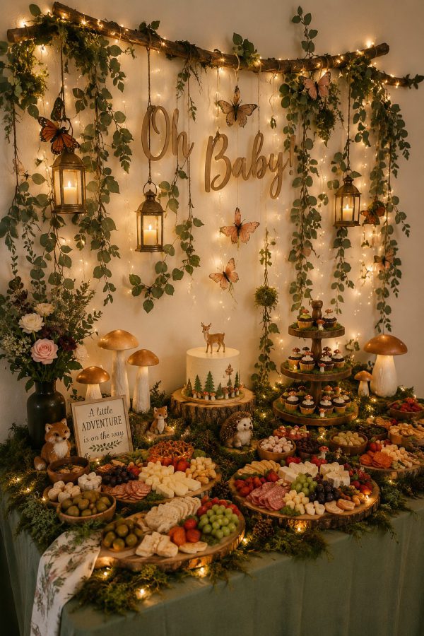 Magical Woodland Dessert Display