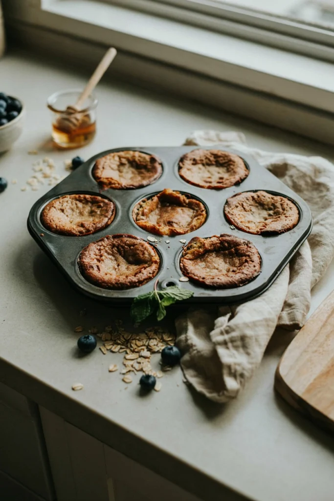 Baked Oatmeal Cups, a freezer meal to prep before baby arrives
