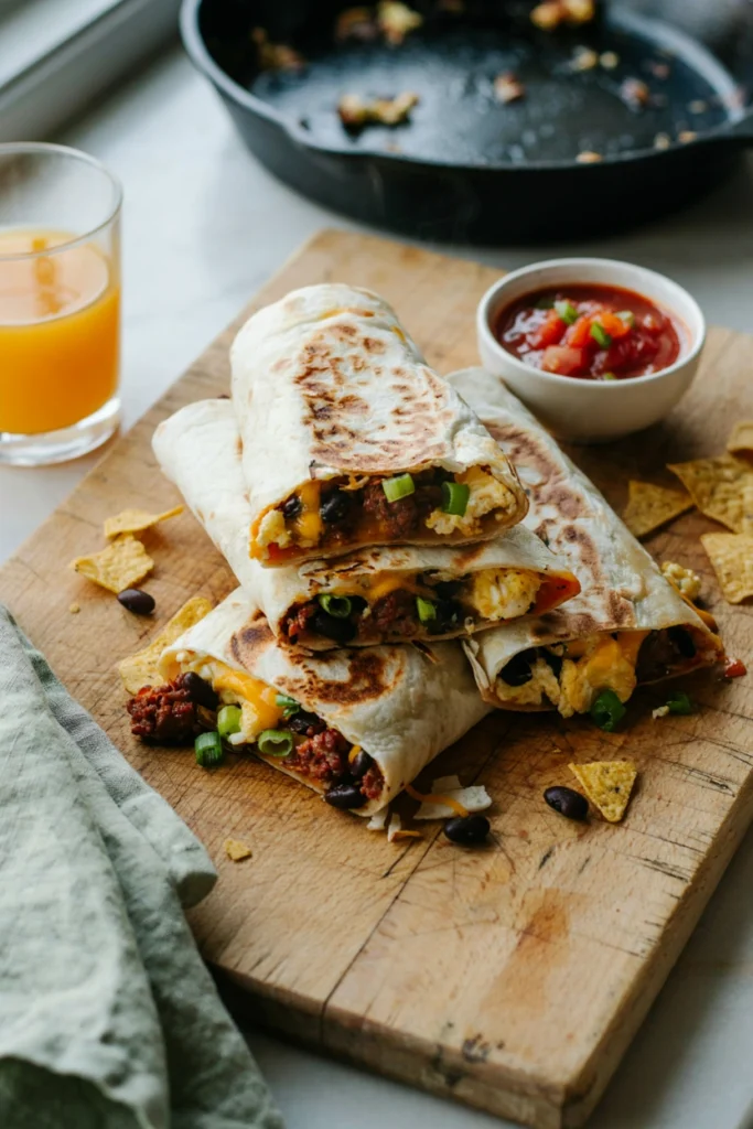 Freezer Breakfast Burritos, a freezer meal to prep before baby arrives