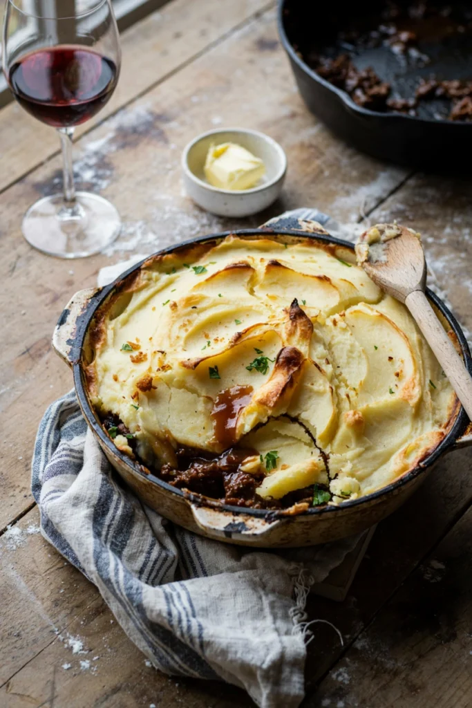 Beef and Vegetable Shepherd's Pie, a freezer meal to prep before baby arrives