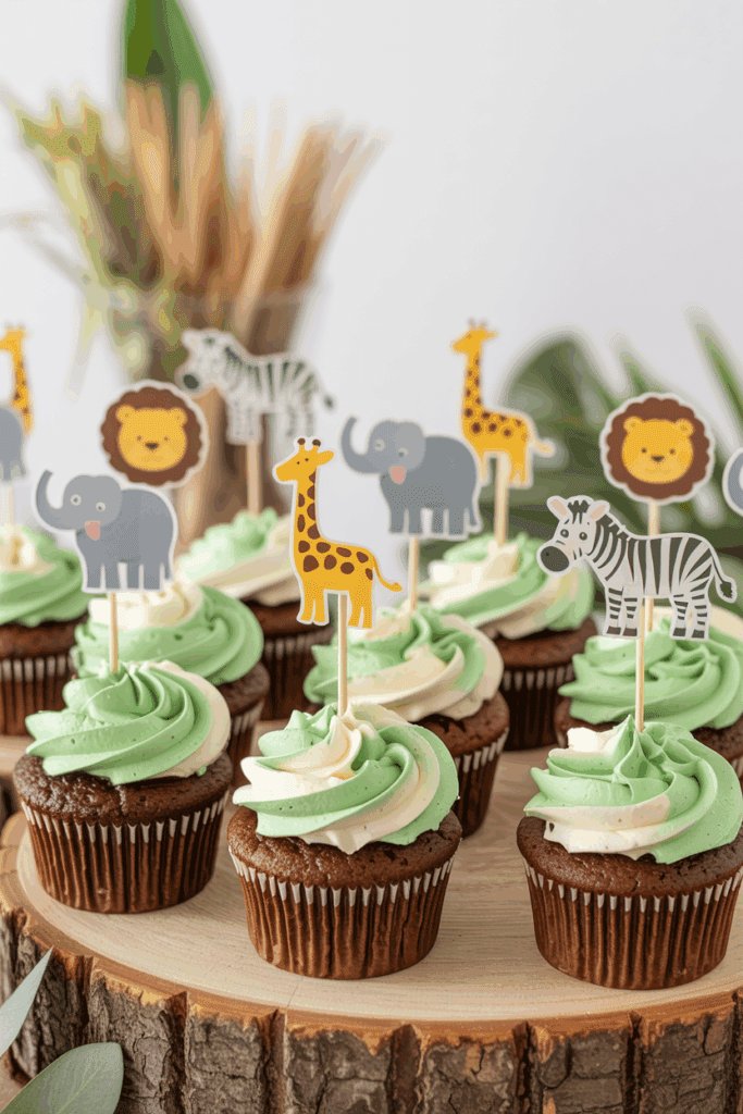 safari cupcakes
