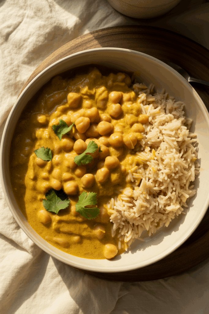 Chickpea Curry with Coconut Milk
