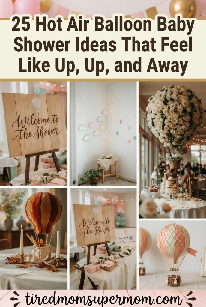hot air balloon baby shower pinterest pin