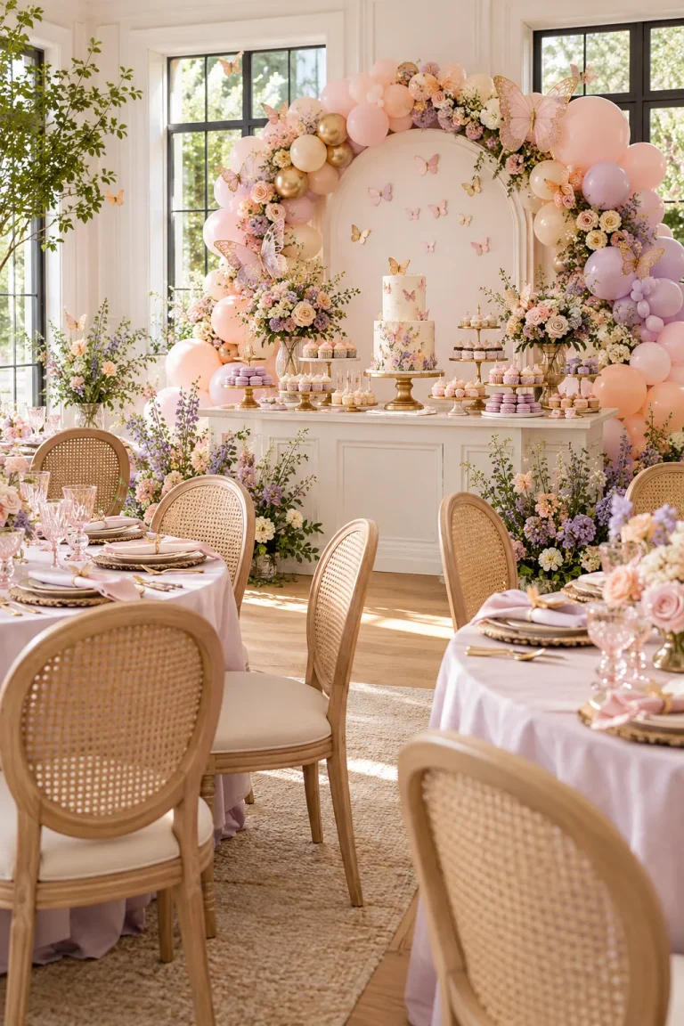 Pretty Butterfly Baby Shower Ideas