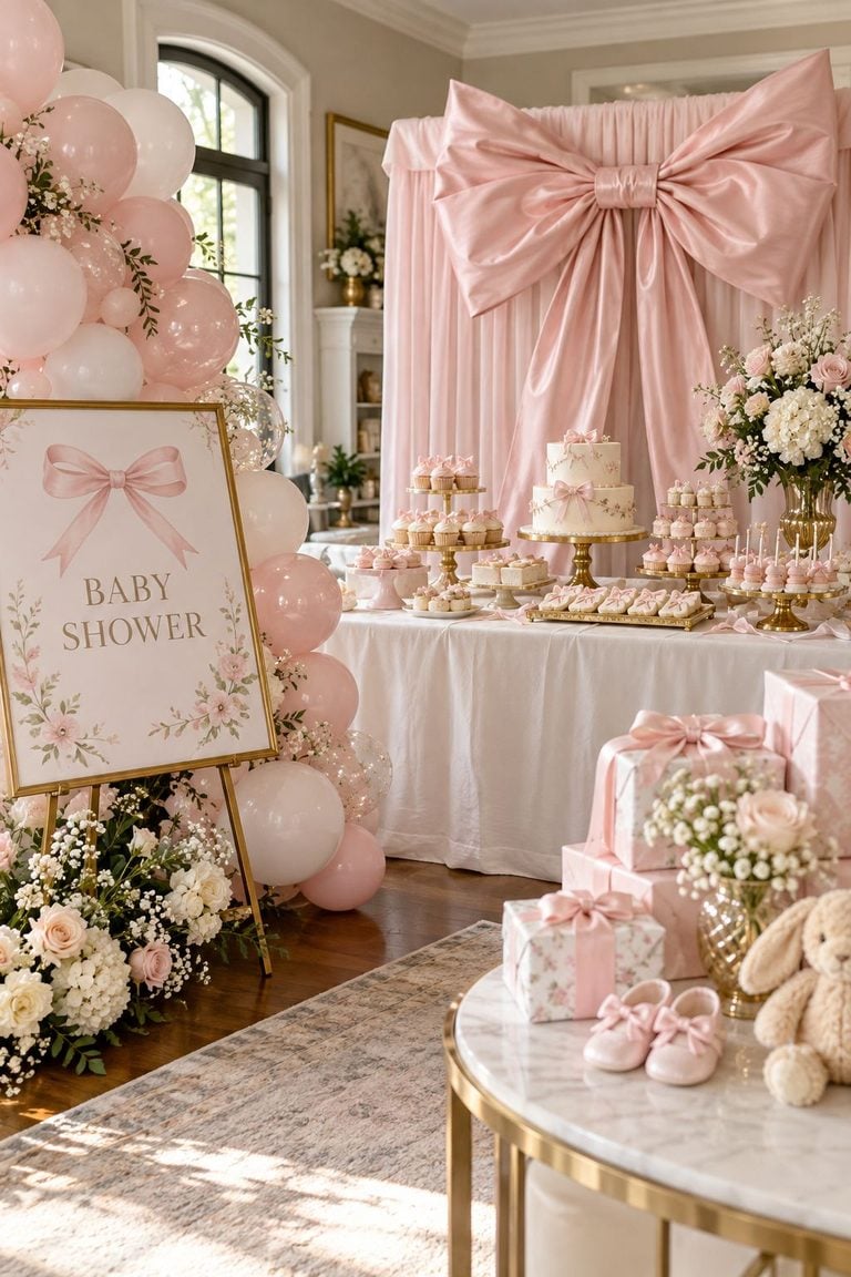 Pink Bow Baby Shower Ideas That Feel Sweet