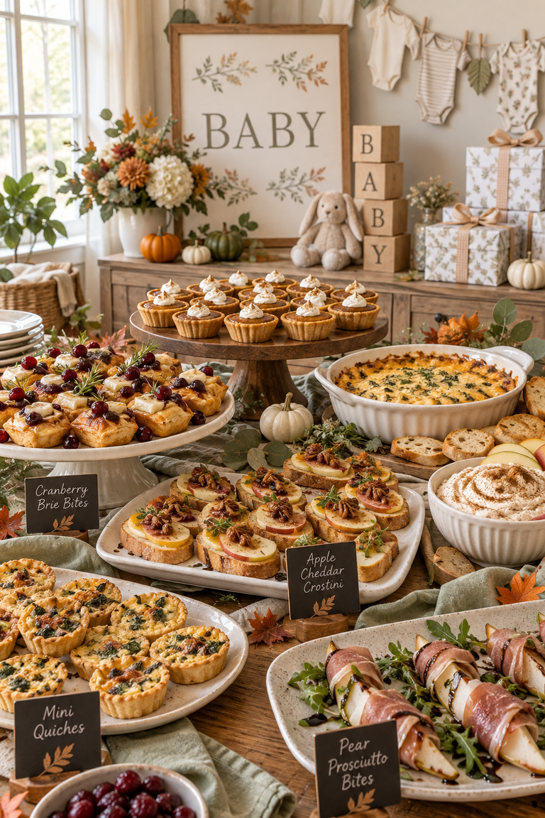 Easy Fall Baby Shower Food Ideas