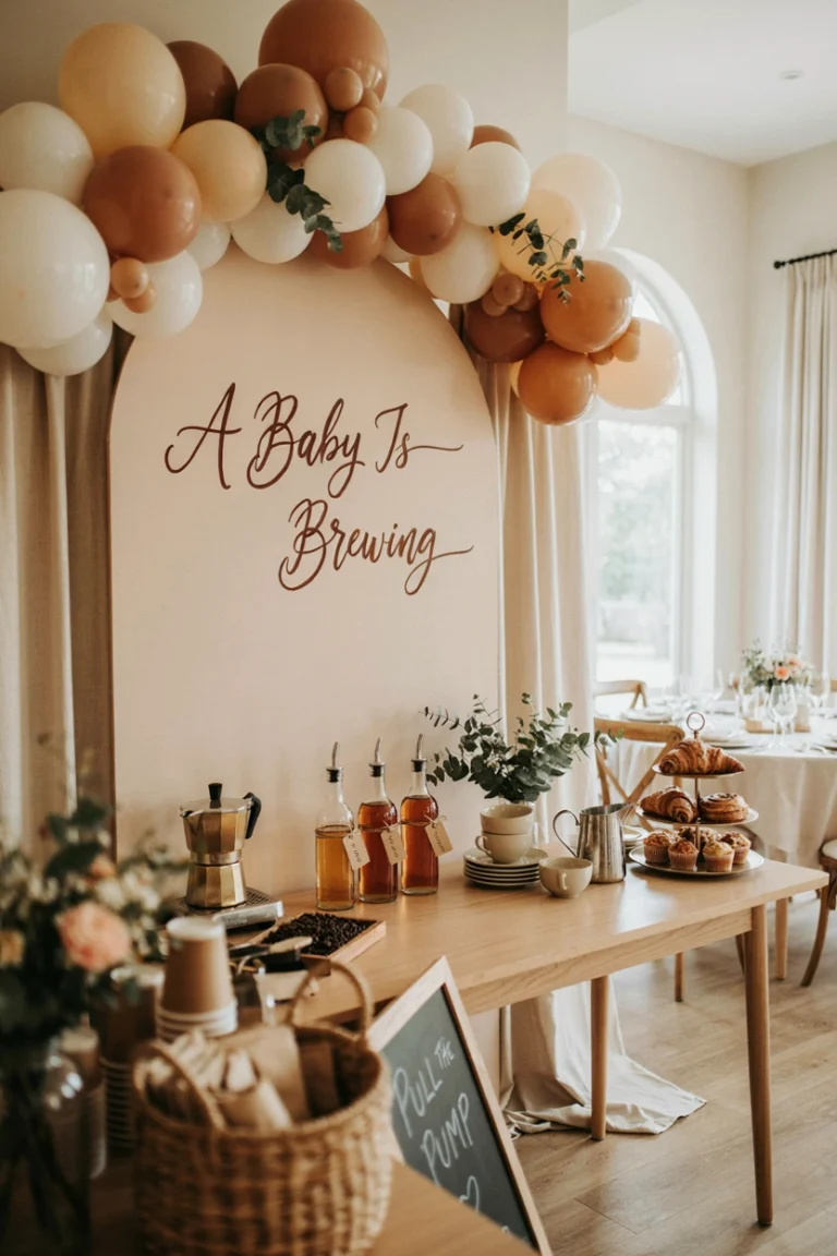 37 Dreamy “Baby Is Brewing” Baby Shower Ideas