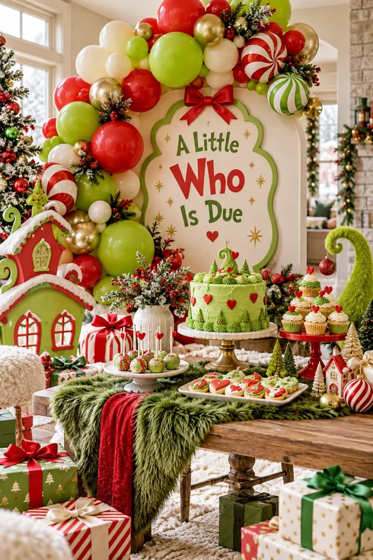 15 Grinch Baby Shower Ideas for “A Little Who Is Due”
