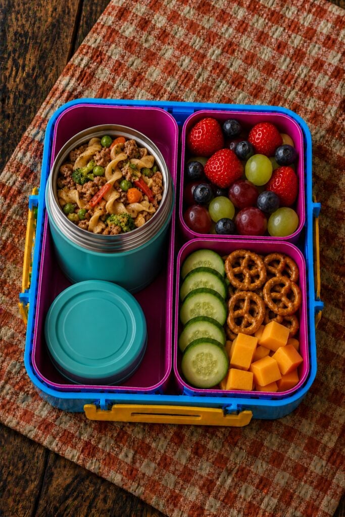 Ground Beef and Veggie Noodles