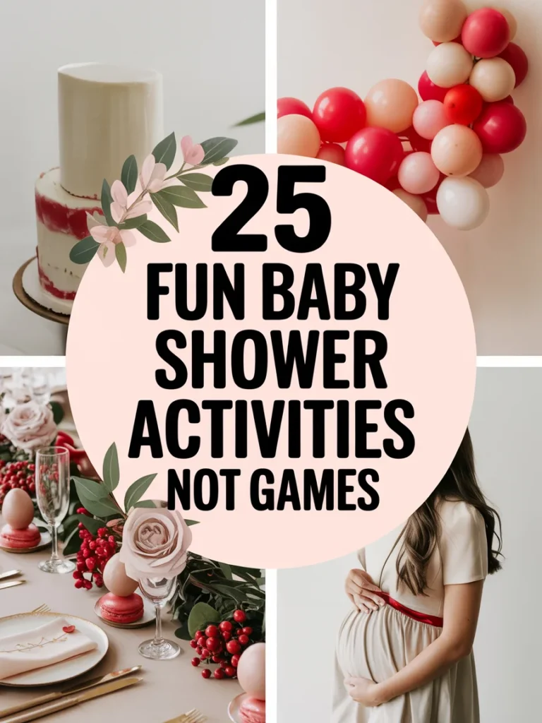 pinterest pin for baby shower activities not games