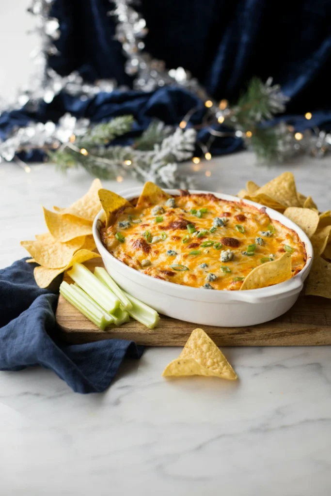 Buffalo Chicken Dip, Christmas potluck recipe