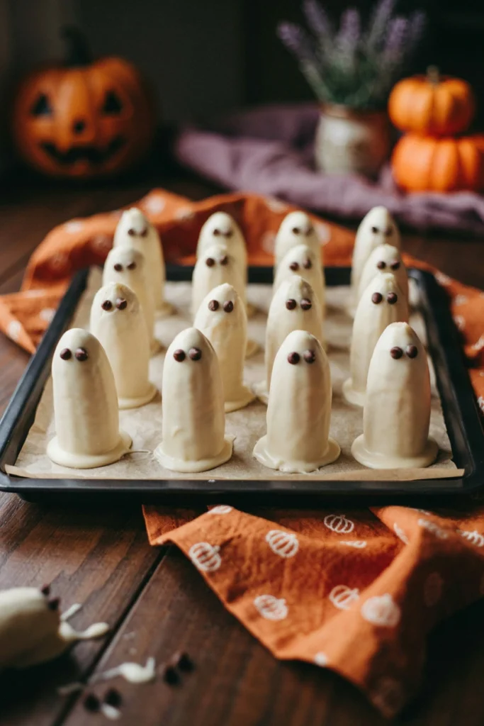 Banana Ghosts - Halloween appetizer recipe