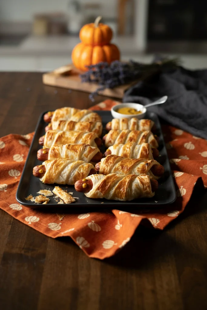 Mummy Hot Dogs - Halloween appetizer recipe