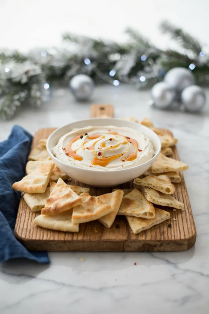Whipped Feta and Hot Honey Dip, Christmas potluck recipe