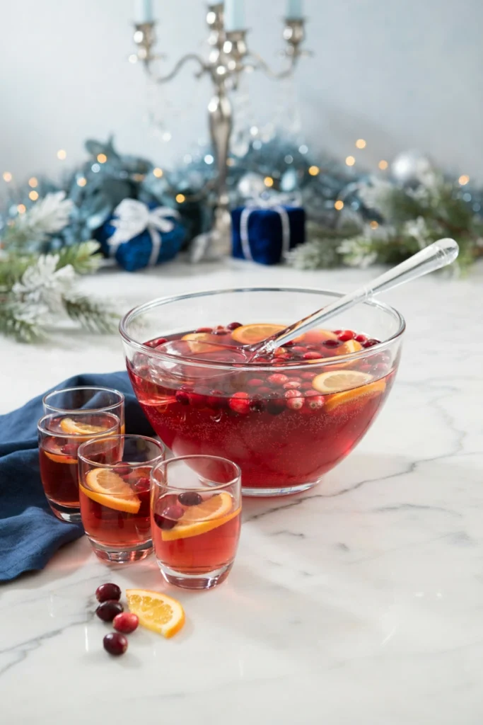 Cranberry Ginger Punch, Christmas potluck recipe